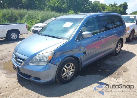 2005 Honda Odyssey Ex-L z USA, uszkodzony, nr VIN 5FNRL38655B080798
